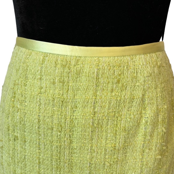 Renato Nucci Lime Green Tweed Skirt 25” Waist - Picture 4 of 9
